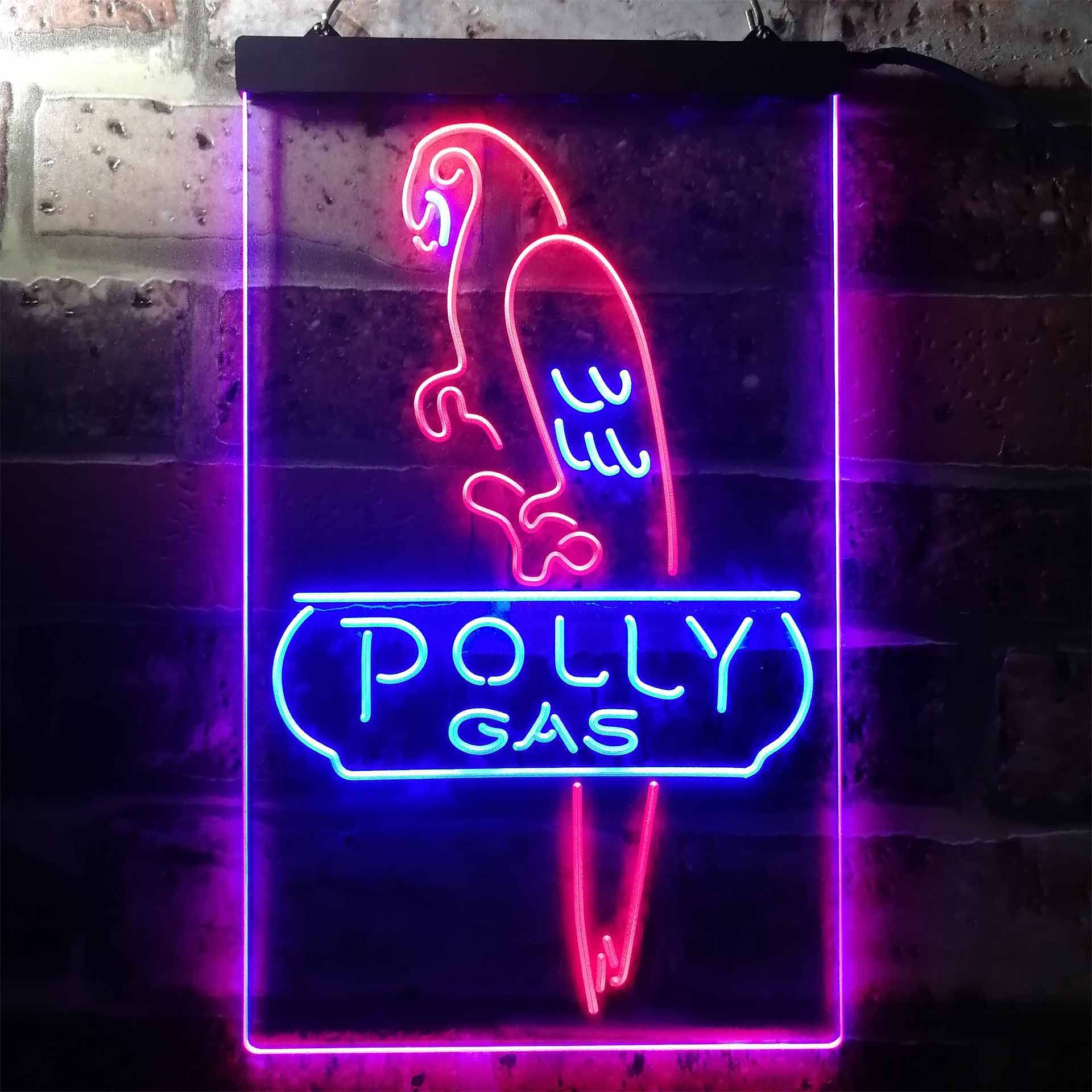 Polly Gas Bird Dual LED Neon Light Sign